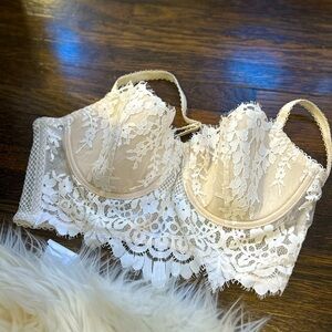 Victoria’s Secret cream corset style bra